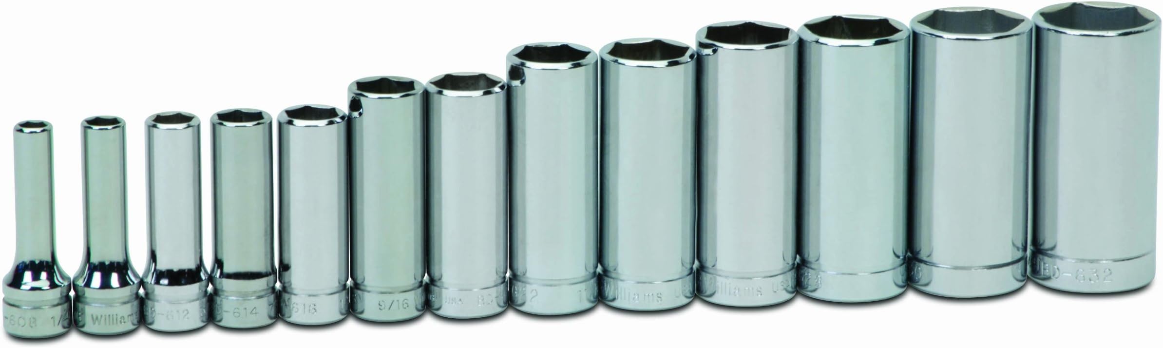 WSBD-13HRC 13-Piece 3/8-Inch Drive Deep 6 Point Socket Set