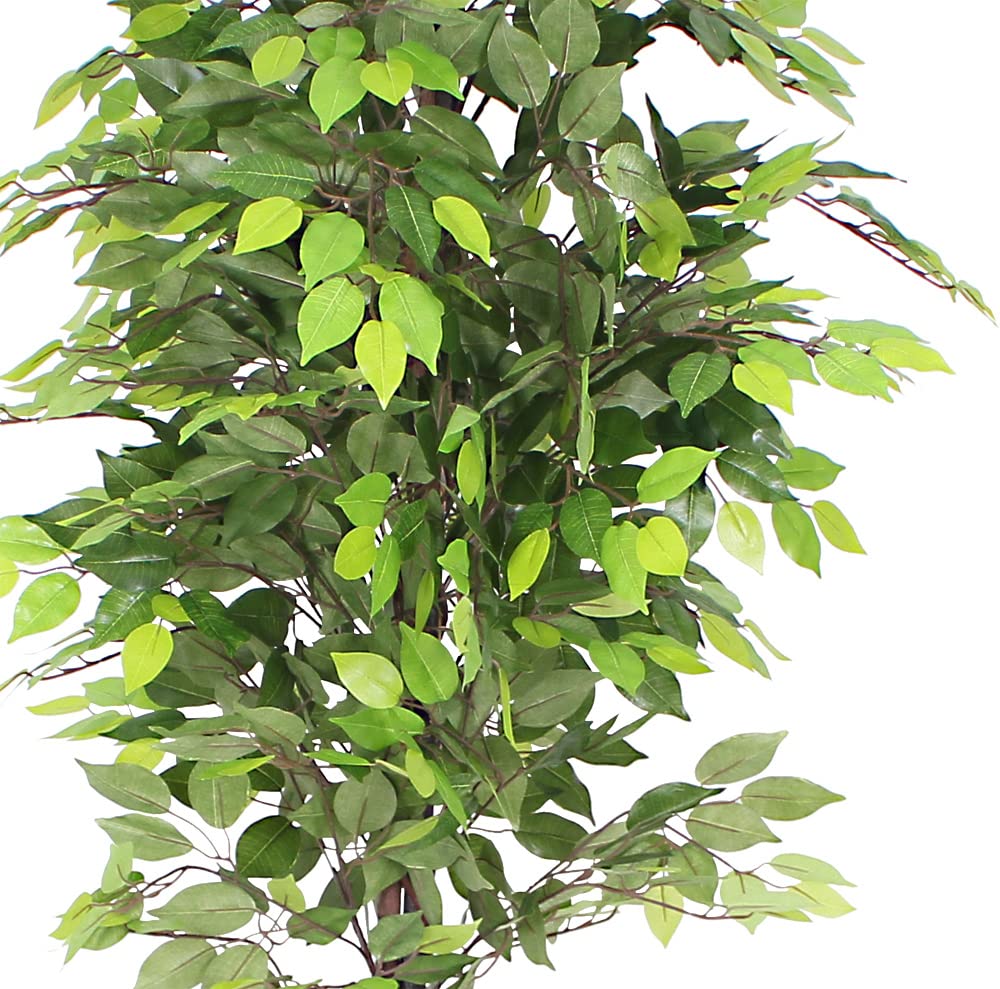 Ficus Plante Artificielle 180cm avec Bois Véritable Decovego