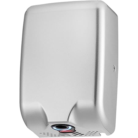 ASIALEO Thin Automatic Electric Commercial Hand Dryer High Speed Instant Heat & Dry for Bathrooms or Restrooms Stainless Steel 304 Cover Easy Installation