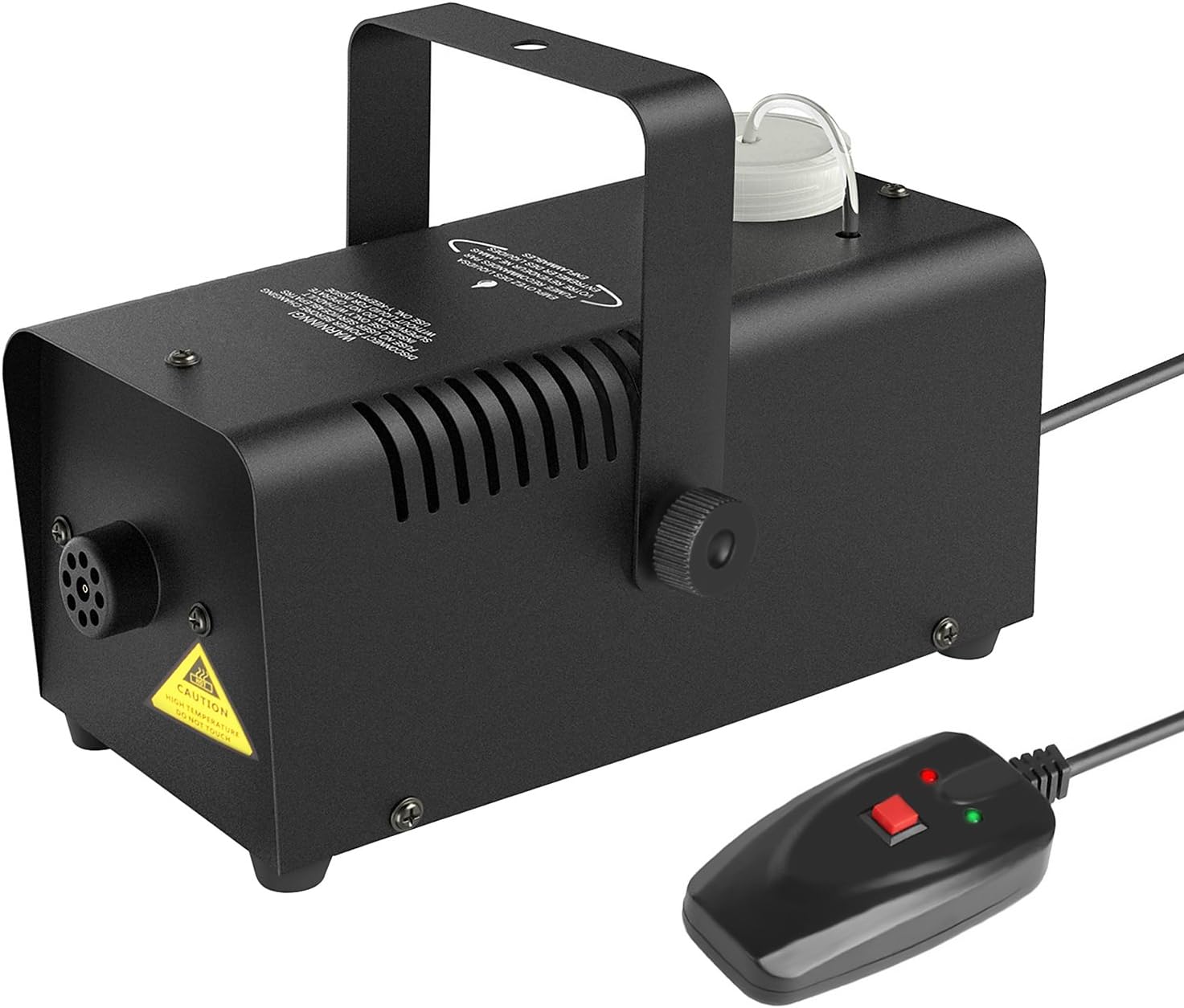 Portable Fog Machine 400-Watt Wired Remote Controlled Stage Smoke Machine for Halloween Party Weddings