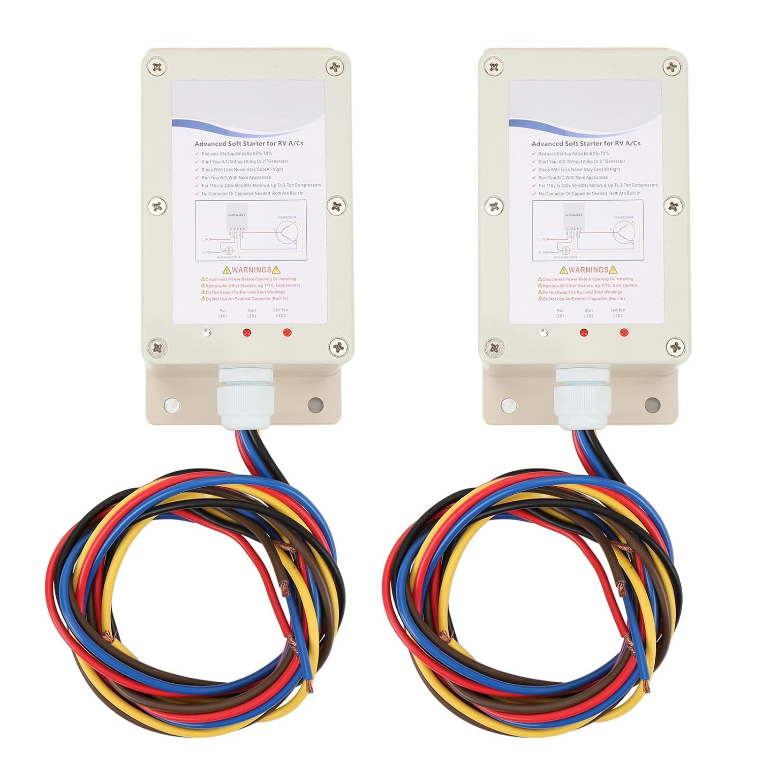 RV Air Conditioner Soft Start Kit Water SSRV3T for Trailer Motorhome