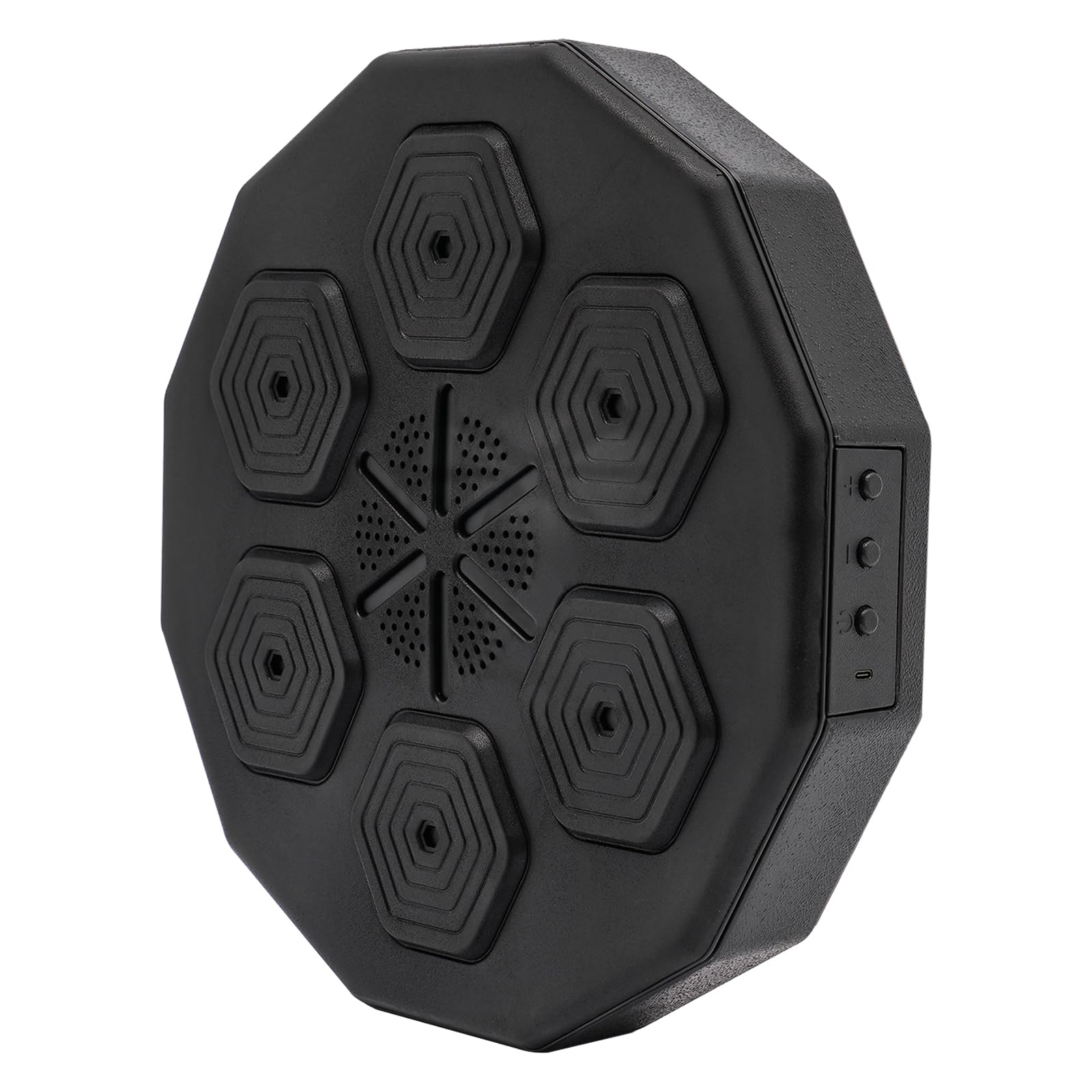 Máquina de boxeo con pantalla LED – Entrenamiento de boxeo montado en la pared con altavoz Bluetooth, alivio del estrés y ejercicio de reacción, incluye guantes y carga USB