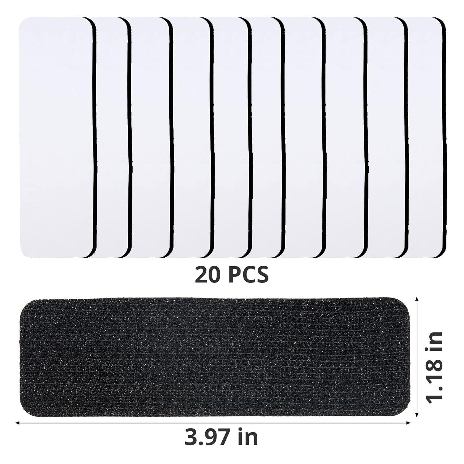 2 Rollen Zelfklevende Klittenband Extra Sterk,10cm Breed 3 Meter Lang