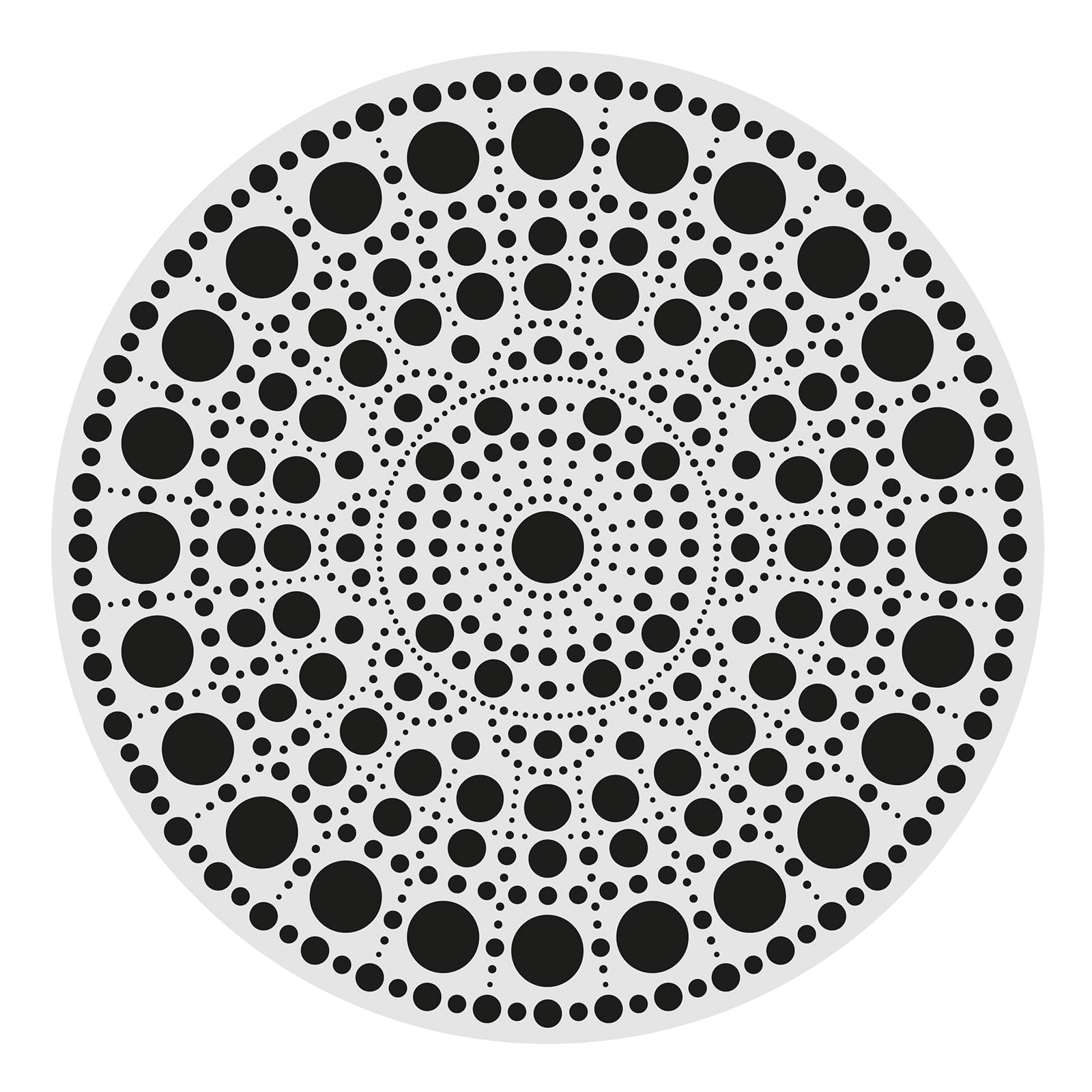 Aladine 85501 - Kit de mandala, 20 cm, diseño de mandala y soporte de madera