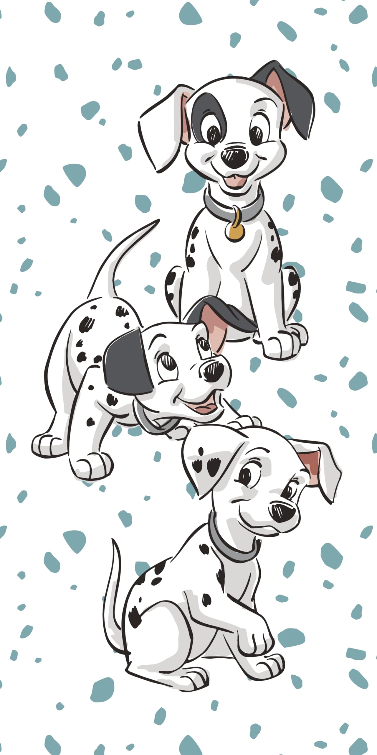Jerry Fabrics Multicoloured Disney 101 Dalmatian Lucky Bath Towel Beach Towel Bath Towel 70 X 140 Cm