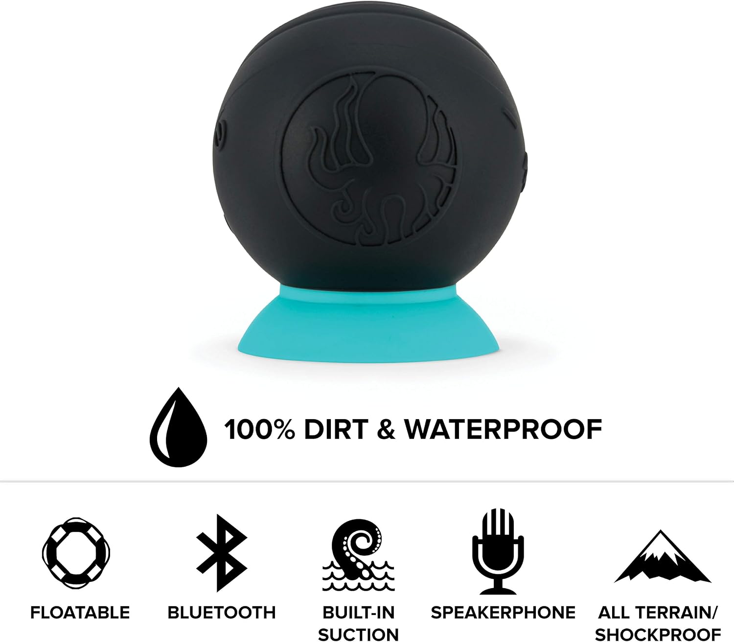 Speaqua Sound Company - 100% Functionally Waterproof Bluetooth Speaker - Barnacle Original Series - Bluefin