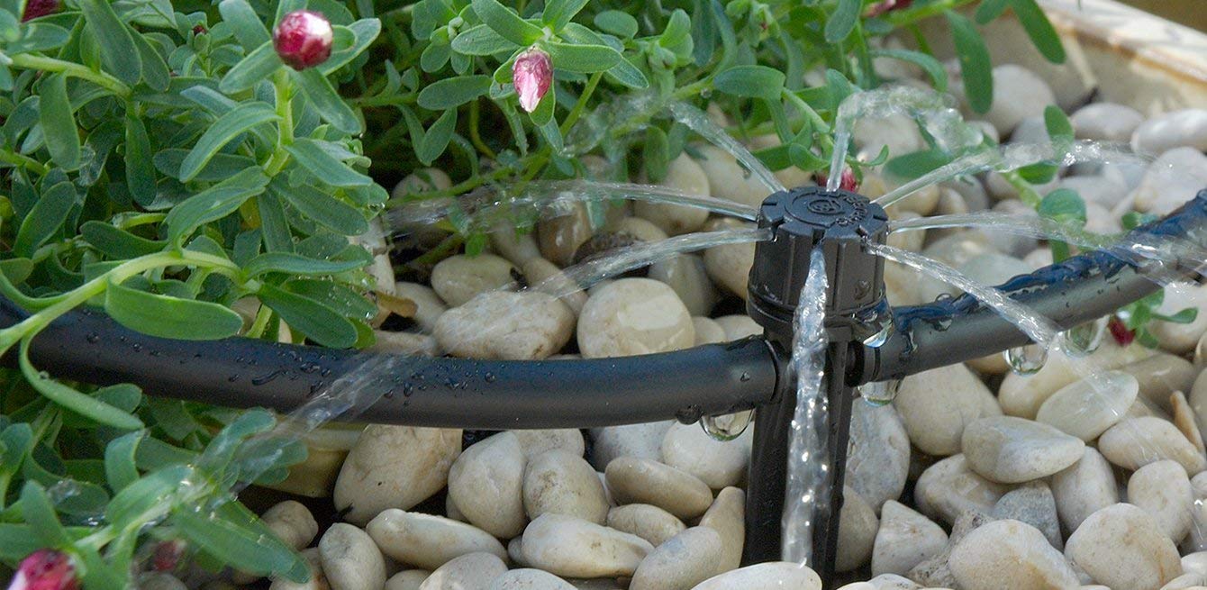 MAMUTH Set Di Tubo Antigoccia 100 M – Diametro 16 Mm, Gocce Ogni 10 Cm, Portata 2 L/h, Con Raccordi A T E Valvole, Per Irrigazione Di Orti E Frutteti