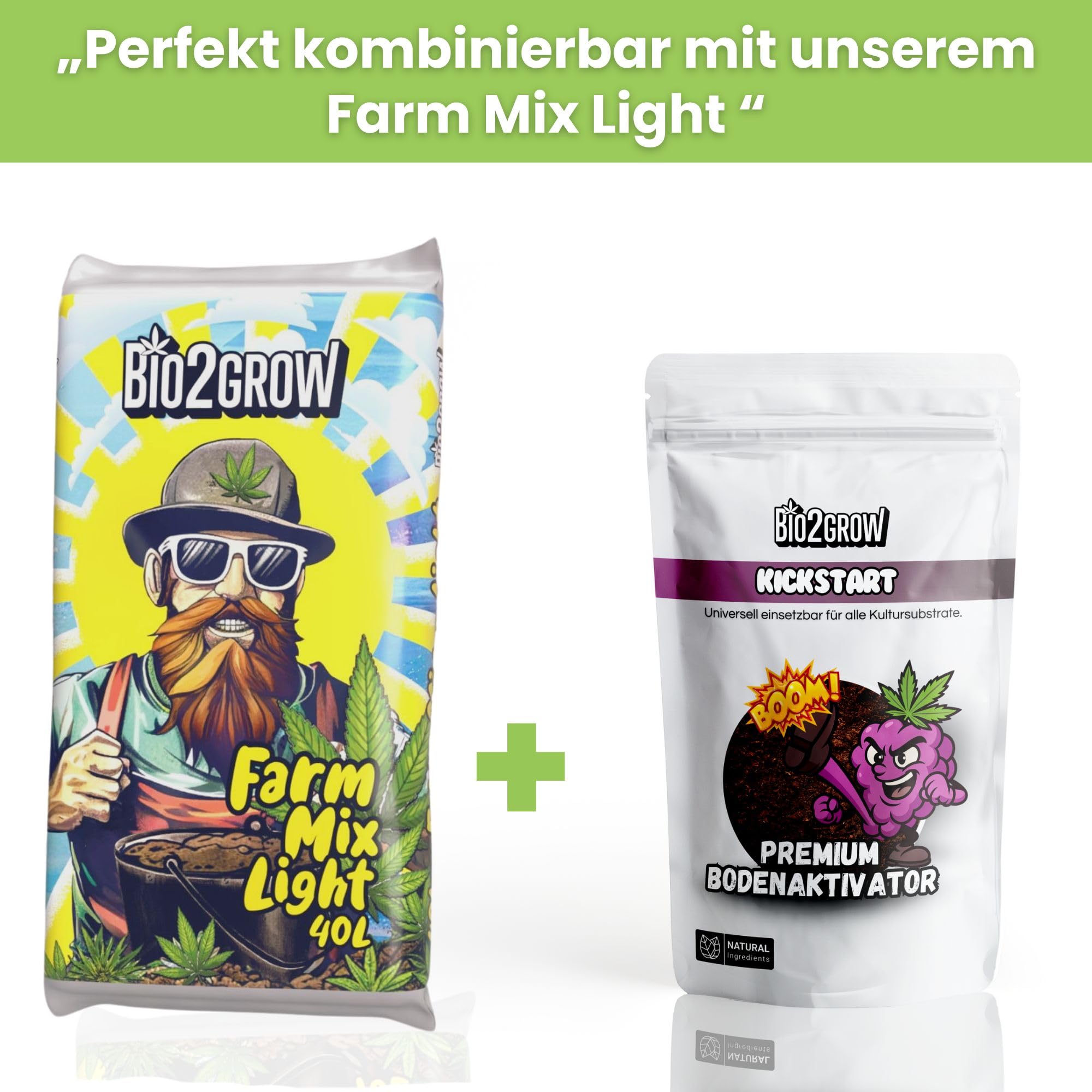 Kickstart 5 kg – Bringt ausgelaugte Erde wieder zum Leben – Organischer Dünger & Bodenaktivator mit Bakterien – Für Erde & Kokos – Indoor & Outdoor