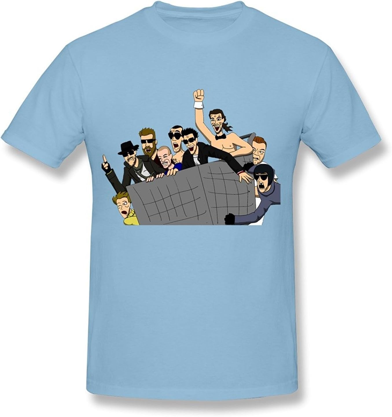 PASSIONC Men's Jackass T-Shirt White