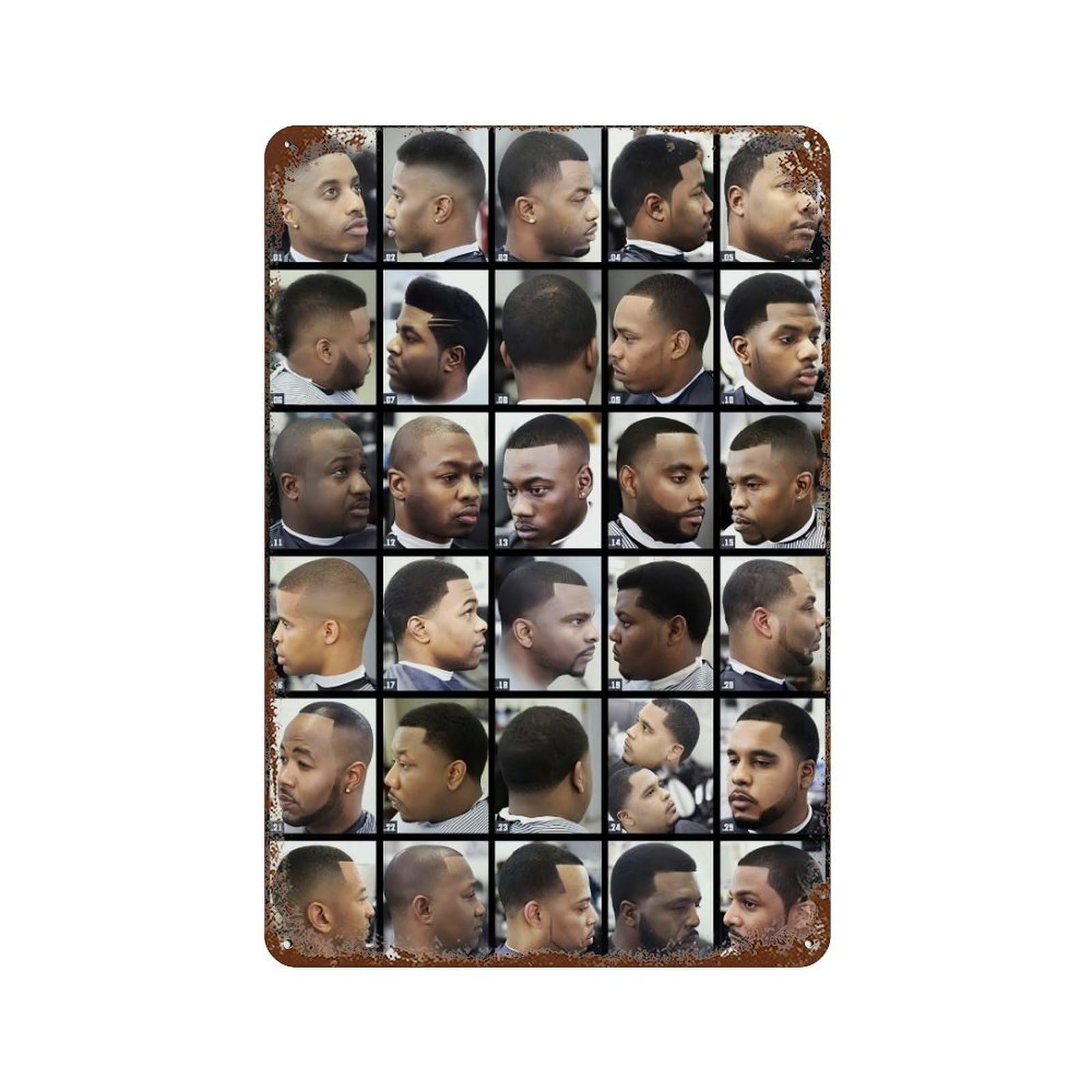 xiaoxiaoshen Barber Shop Fashion Hairstyle (11) Wall Decor Art Metal Tin Poster Modern Home Decor Art Home Bar Shop Decorations Vintage Sign 30x20cm