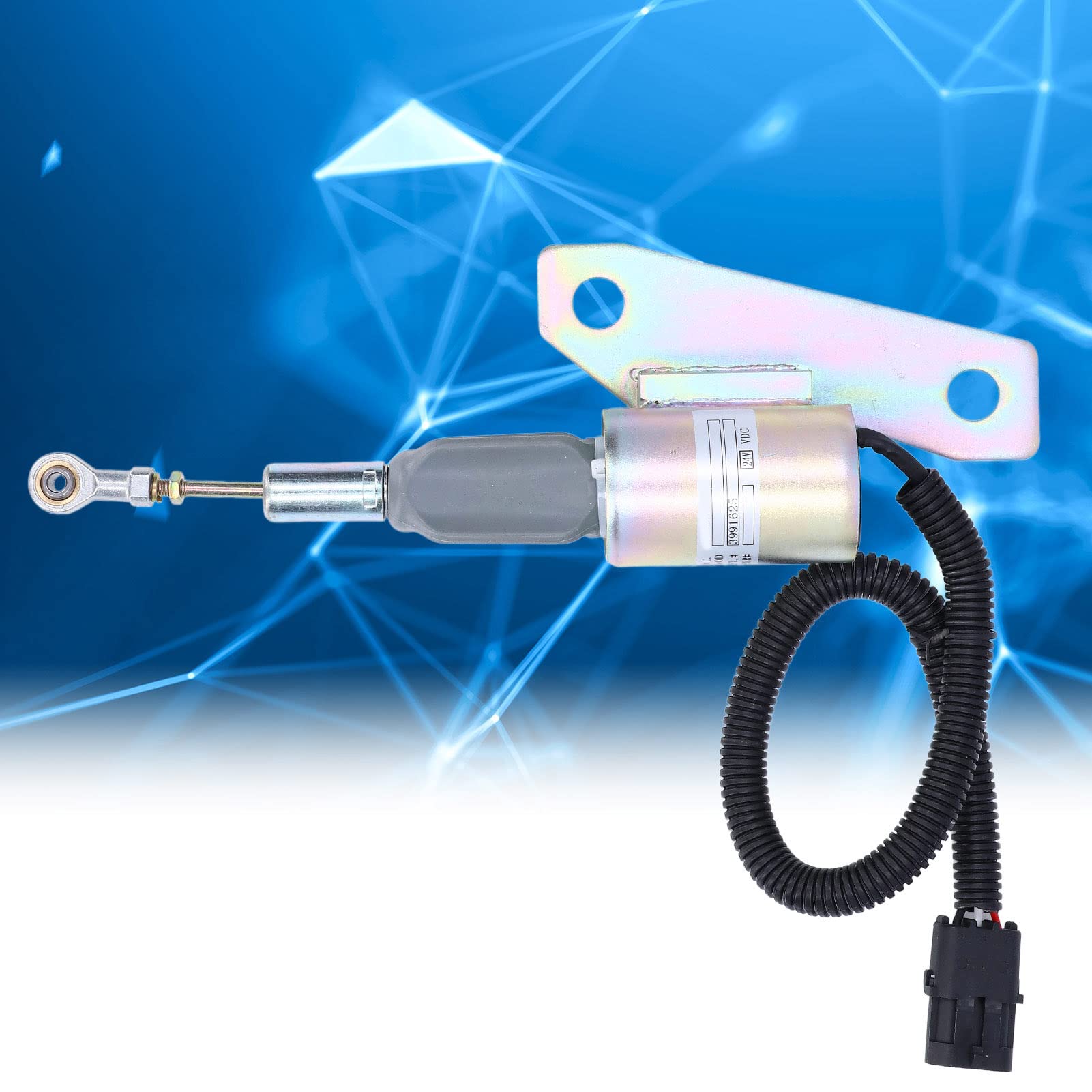 Válvula de Cierre de Combustible, 3991625 Solenoide de Parada de Motor Diésel de Corte sin Interferencias Alta Sensibilidad para Uso Industrial para Motores 6BT 5.9L