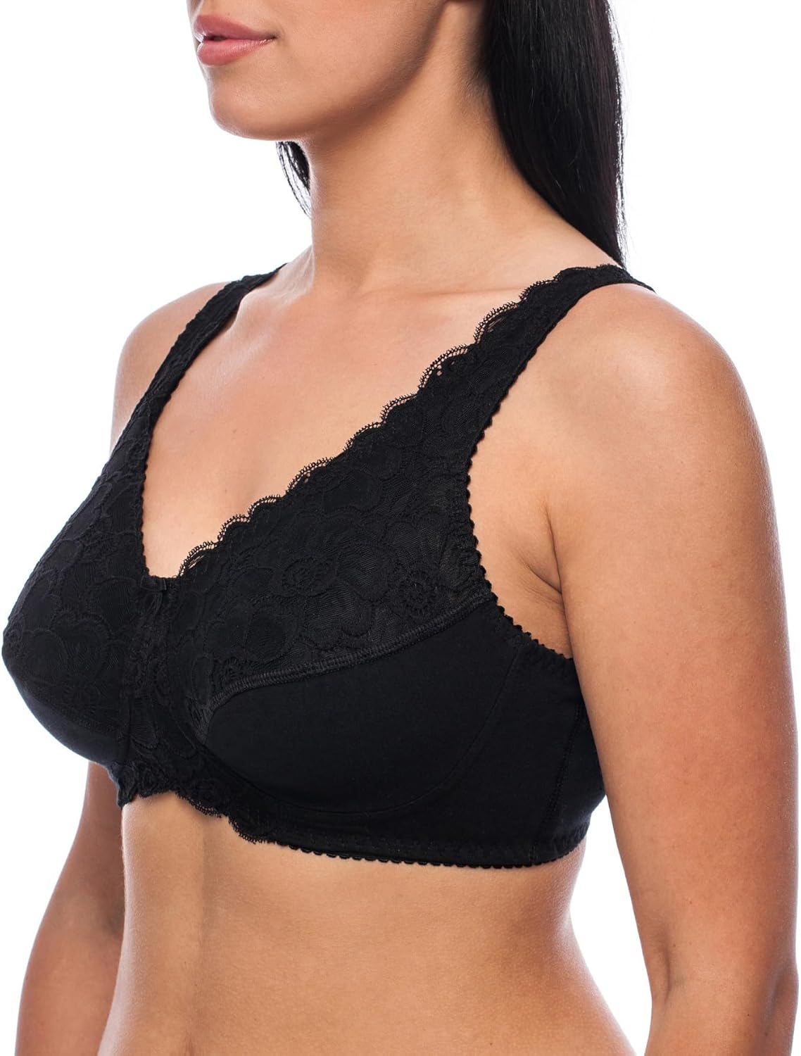 Cotton Mastectomy Bra with Pockets for Prosthesis, Post Surgery - Image 5