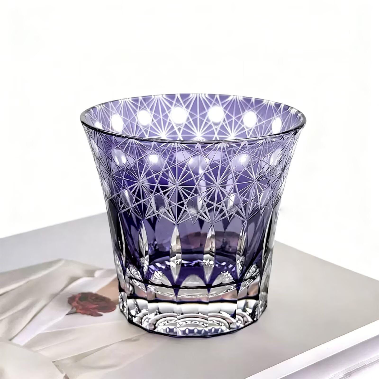 FCOVIRLEN Vaso de whisky de cristal sin plomo
