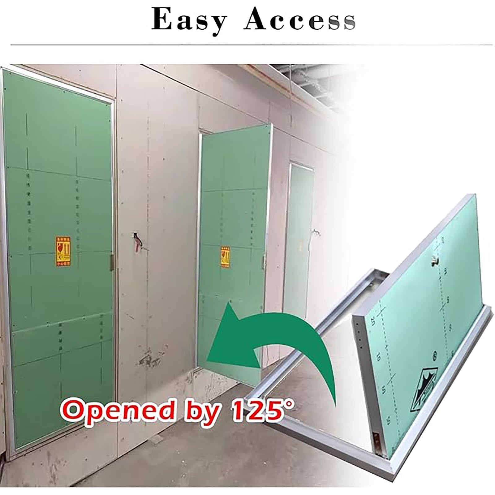 Genérico Panel de Acceso Empotrado para Paneles de Yeso - Puerta de inspección a Medida para Placas de Yeso Laminado de 55,9 x 45,7 cm (22 x 18 Pulgadas), Ideal para Acceso de Servicio en viviendas y