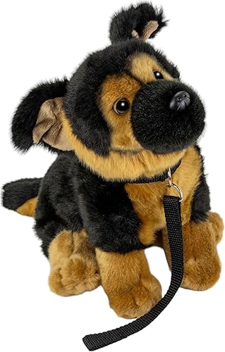 Carl Dick Perro pastor alemán con plomo de 10 pulgadas, 9.8in, juguete de peluche, juguete suave, animal de peluche 3498
