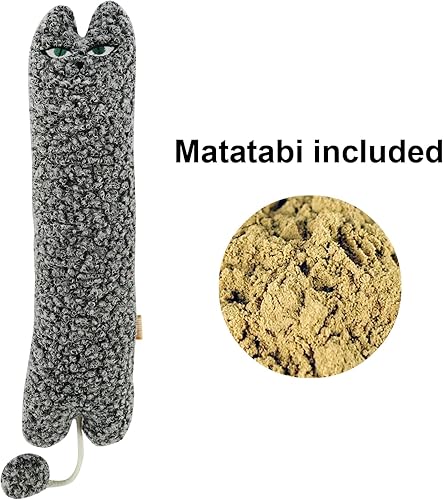 Miniatura 3 de TTcat Catnip Silvervine - Almohada Matatabi para gatos y gatitos, juguete para patear gatos, almohada de gato de gran tamaño, juguete calmante de
