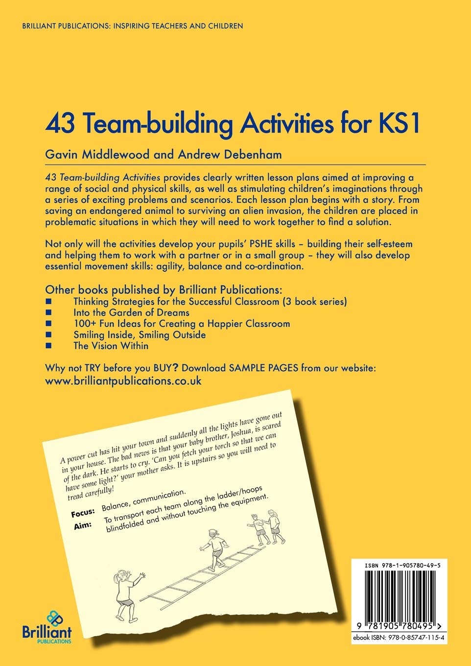 43 Team-building Activities for KS1: Amazon.co.uk: Middlewood, Gavin:  9781905780495: Books
