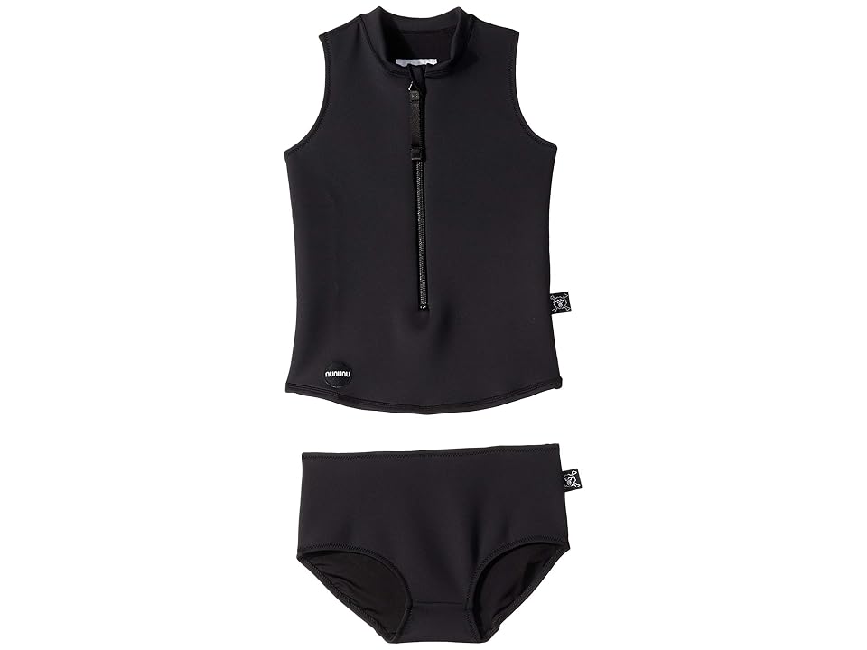 

Nununu Two-Piece Scuba Swimsuit (Little Kids/Big Kids) (Black) Girl's Swimwear Sets