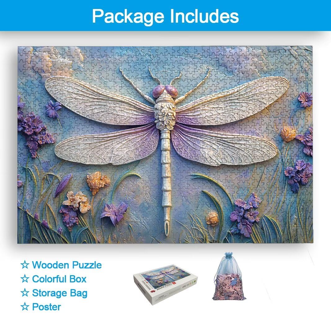 Puzzle Libélula, Puzzle 1000 Piezas para Adultos, Regalo Mujer/Hombre -2235