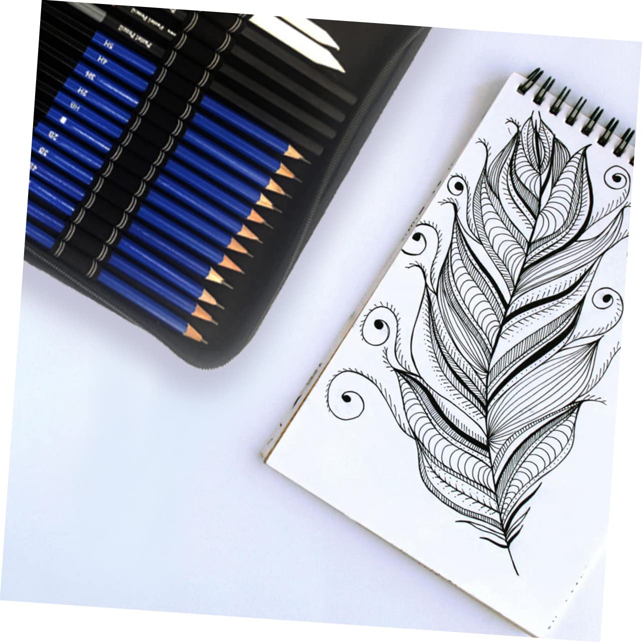 DIYEAH Crayons de Couleur en Bois 72 Pièces pour Dessin et Croquis