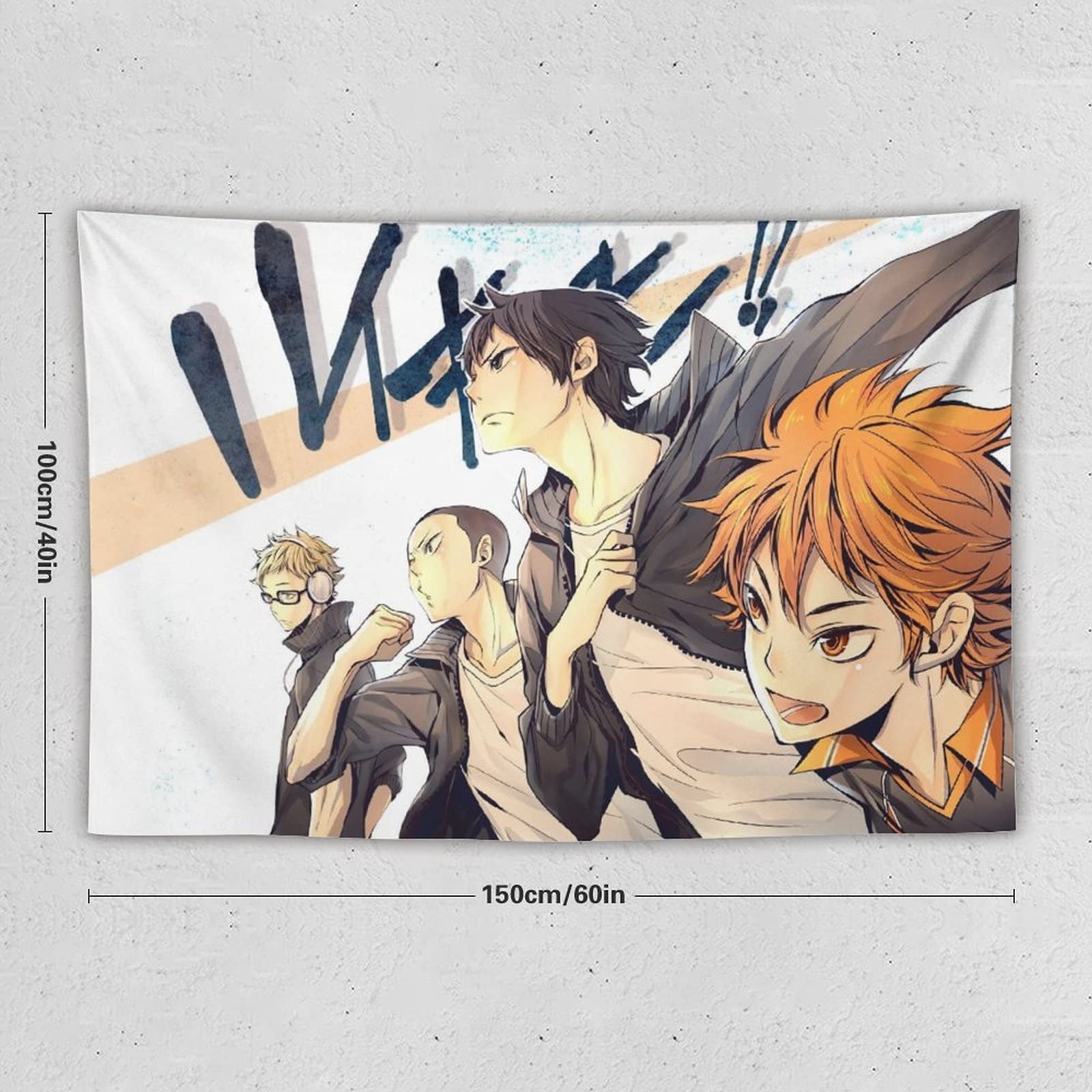 Amazon.co.jp: タペストリー かわいいアニメ柄 ハイキュー!! 烏野高校