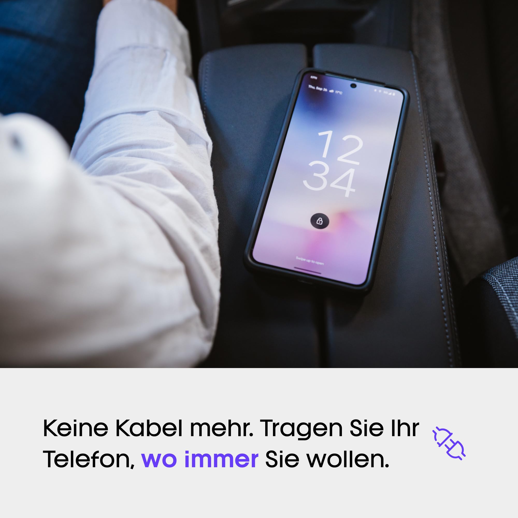 AAWireless Two Wireless Android Auto Adapter – Kabelloses Android Auto für Ihr Auto – Schnelle Verbindung ohne Kabel – Plug & Play – Stabile Verbindung – Multifunktionstaste