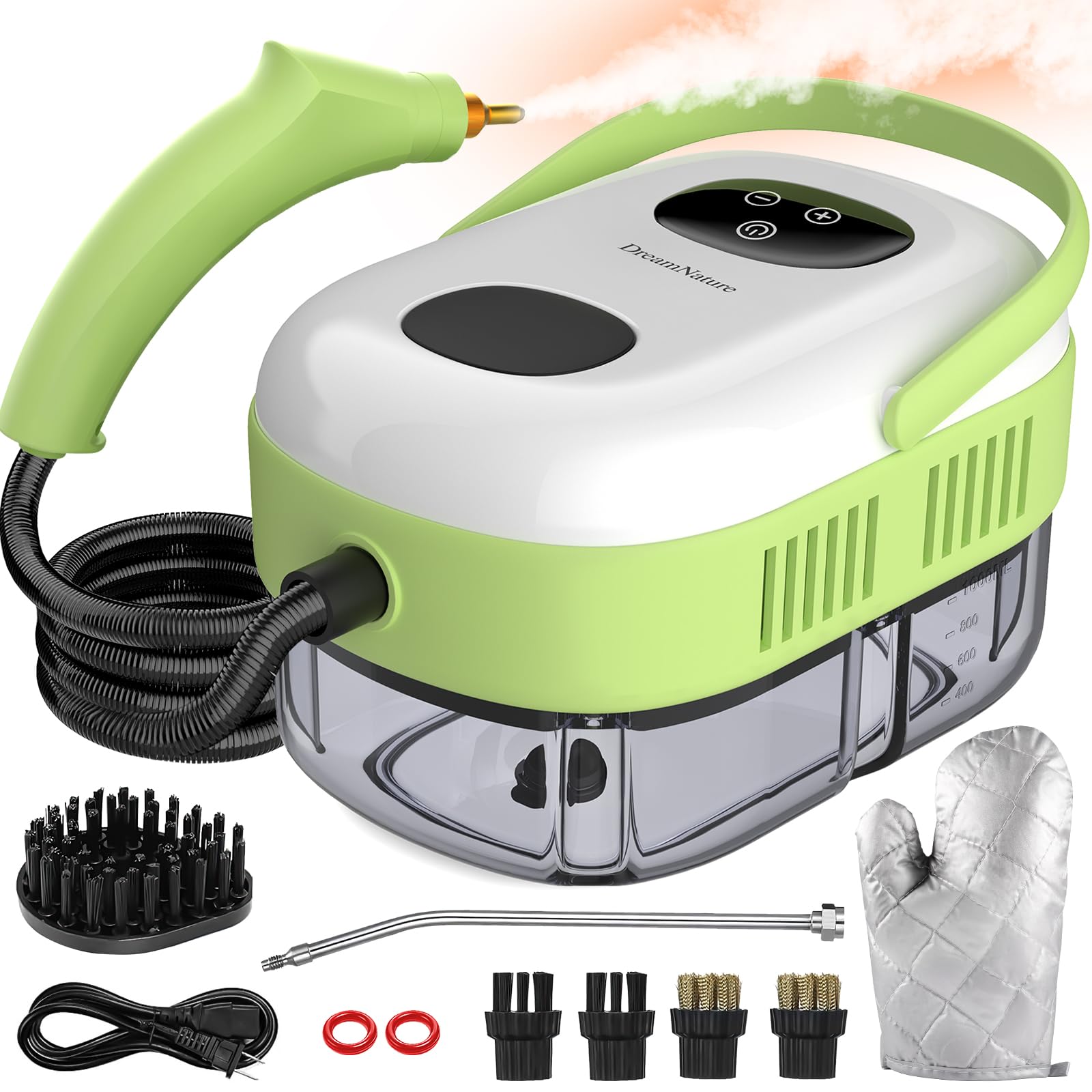 Sponsored Ad - 2500W Portable Handheld Steam Cleaner for Car, Large Capacity 10s Fast Heating Steamer for Cleaning with 9 Pieces Accessories, Heavy Duty Plug-and-Play Steam Cleaner for Car|Home|Kitchen|More