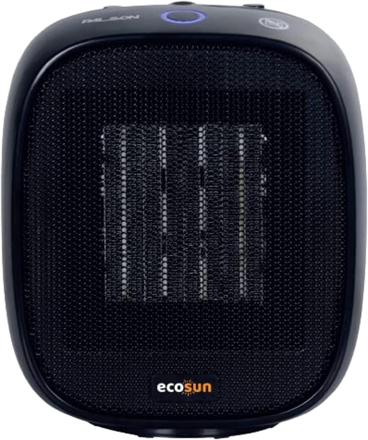 Palson Portable Fan Heater Manual Thermostat Ceramic Heater With Overheat Protection Sensor 1500W Black Color Model-ECOSUN 30860-1 Year Warranty.