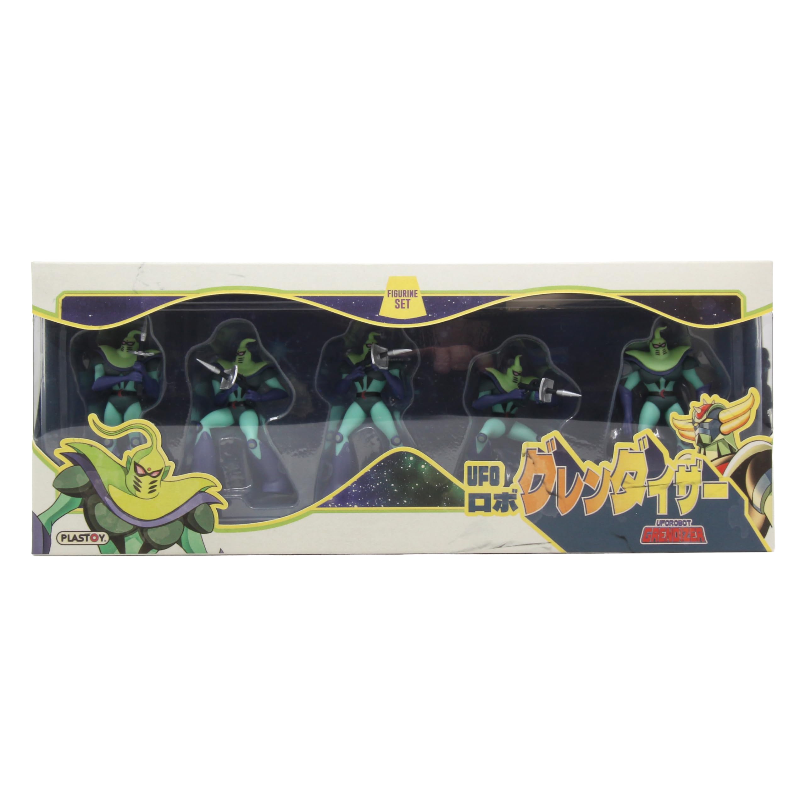 Plastoy Goldorak Coffret tubo de 5 figurines soldats de Vega - PVC - 7 cm