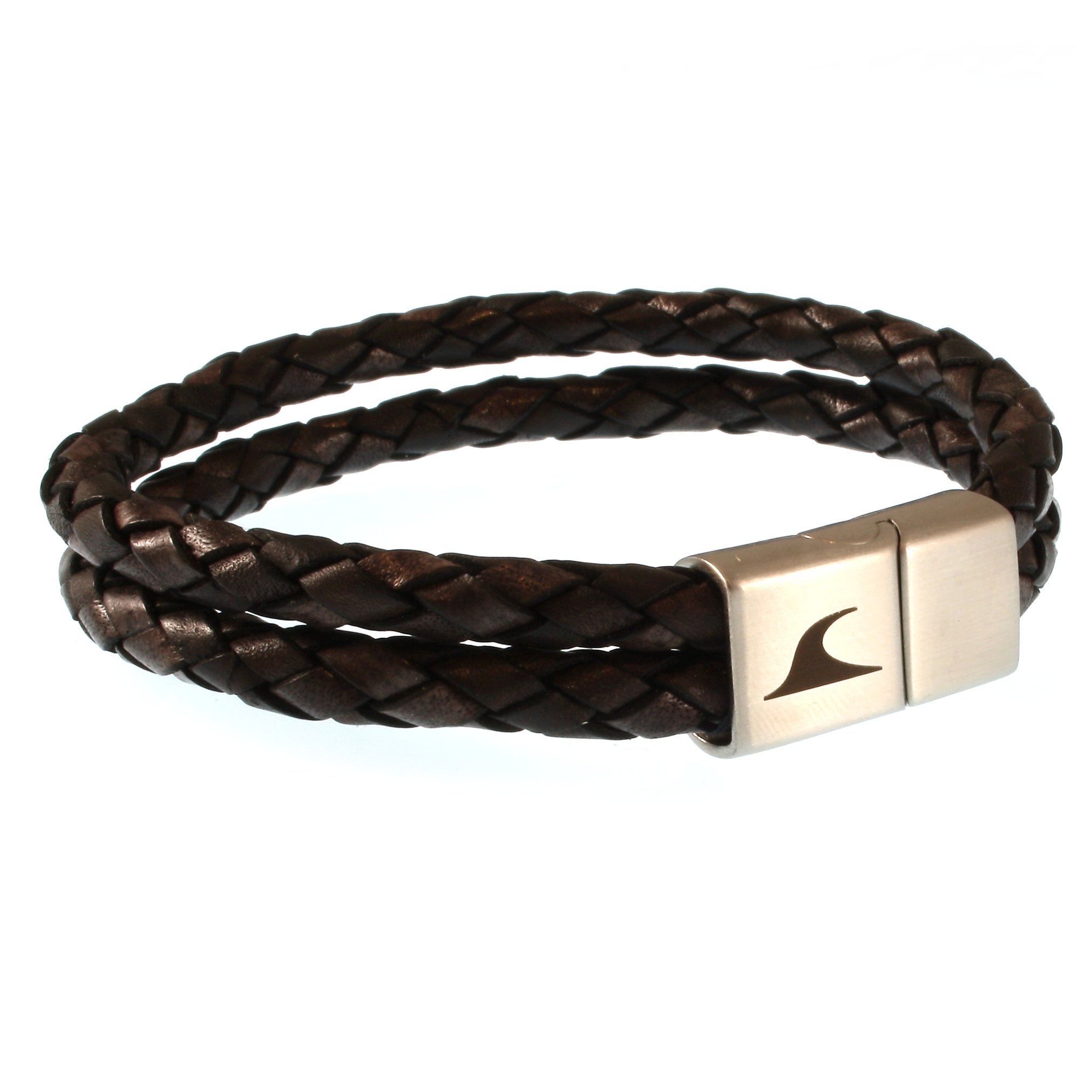 Echt Leder-Armband TARIFA F Braun Männer Herren