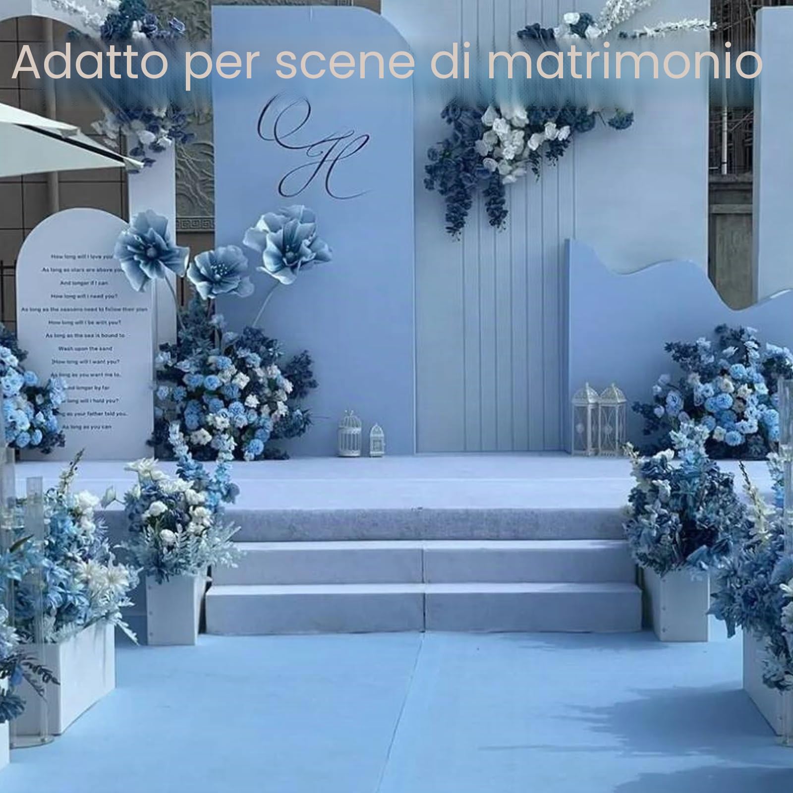 Decorazioni Floreali Giganti,Fiori Decorativi Serigrafati con Base per Feste di Compleanno Giardini Uffici Case Matrimoni Lauree Feste Vetrine di Negozi(Pinks)