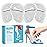 ZUCNANA Ball of Foot Cushions (2 Pairs Gel Shoe Inserts), Heel Inserts for Women, Non Slip Heel Pads, Heel Cushions for Women Foot Pain Relief and Comfort, One Size Fits Any (Clear)
