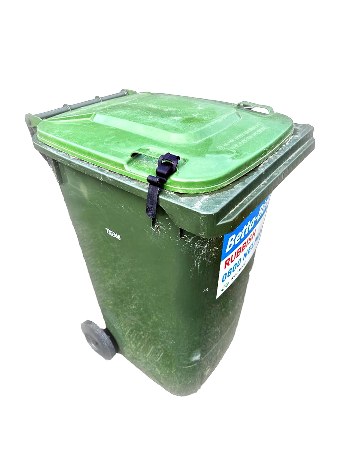 SafeWaste Trash Can Lid Latch, Black, 0.0 Gallons, No