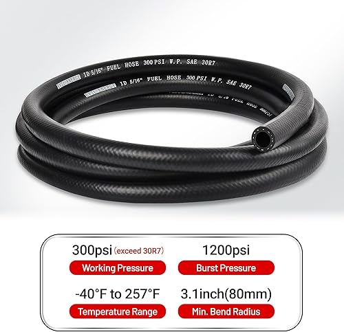 Miniatura 12 de EVIL ENERGY Línea de manguera de combustible 3/8 bloqueo de empuje SAE 30R7 NBR 20FT 300PSI