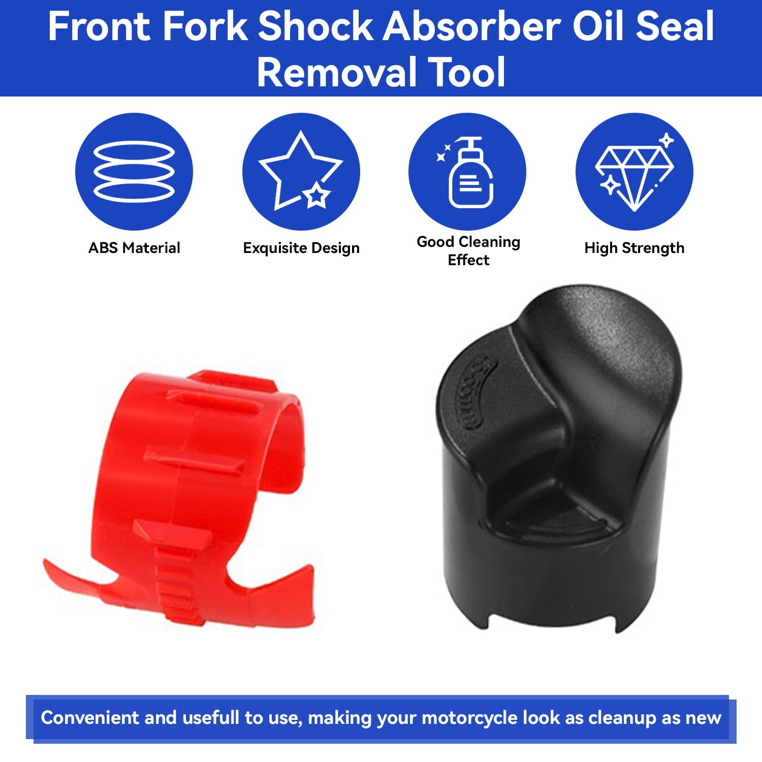 cyly Motorch Seal Pulire Tol, Front Fork Seals Pulire Universale Ammortizzatore Riparazione Strumento Olio Strumento per Dirt Bike