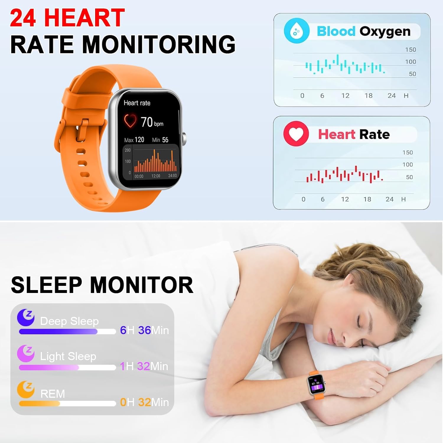 Reloj Inteligente Hombre Mujer, 1.96" Smartwatch con Llamada Bluetooth, Pulsómetro/Monitor de Sueño/SpO2/Podómetro, 113+ Modos Deportes Pulsera Actividad Impermeable IP68 Smart Watch para Android iOS