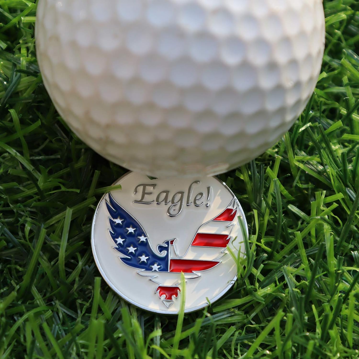CoverMay Clover Golf Hat Clips and Balll Markers (USA Eagle Ball Markers and hat Clips) : Sports & Outdoors