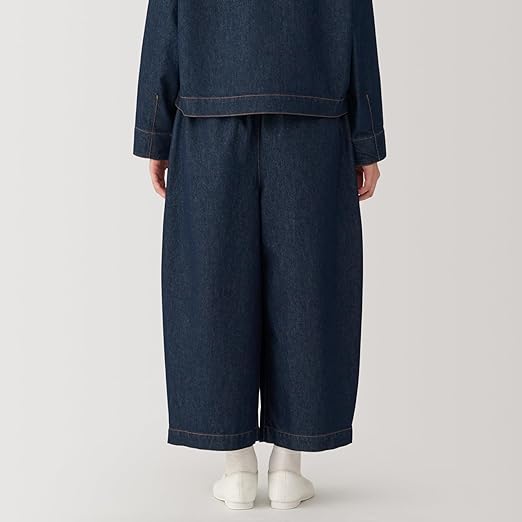 Amazon | 無印良品 婦人 和紙混デニムパンツ レディース