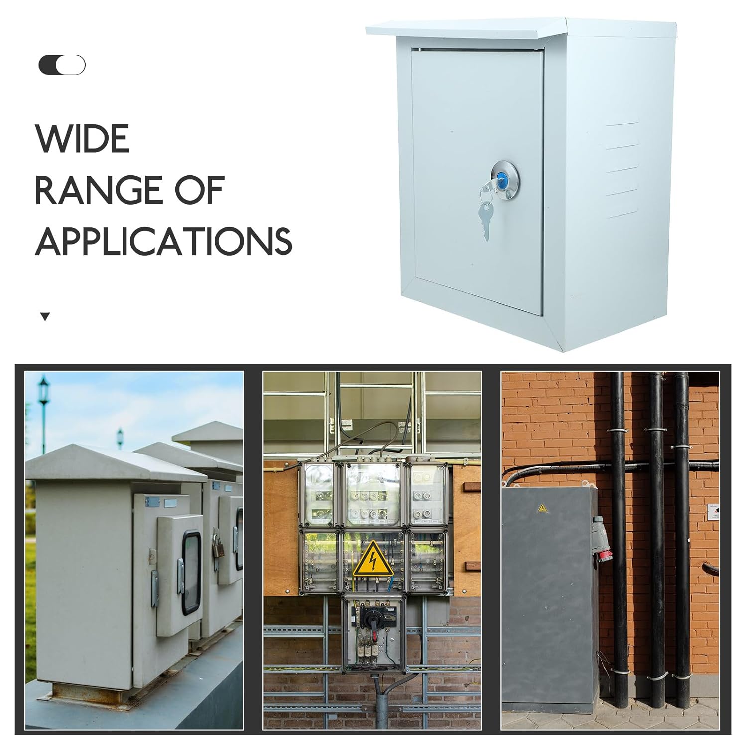 Outdoor Weatherproof Electrical Enclosure Box 250x300x160mm Metal Outdoor Breaker Box and Electrical Control