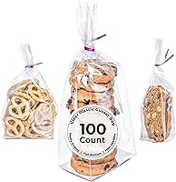 Vista 13 de Restaurantware Bag Tek - Bolsas al por menor de 2 x 1.5 x 5 pulgadas, 100 bolsas duraderas para dulces - Bolsas BOPP transparentes desechables