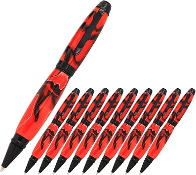 Legacy Woodturning, Cigar Pen Kit - Black Chrome, 10 Pack