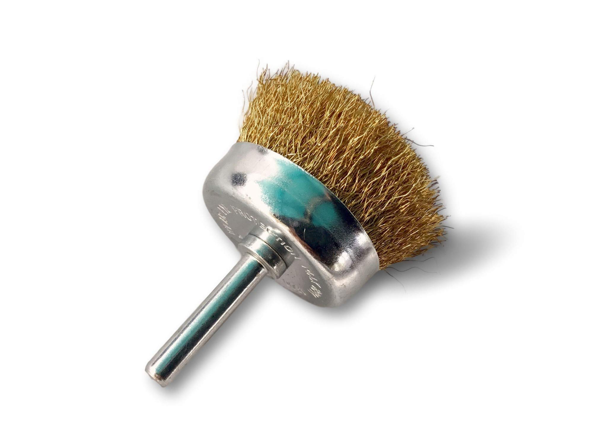 Kibros Brosse rotative coupe Ø 50 mm fil laiton dur perceuse