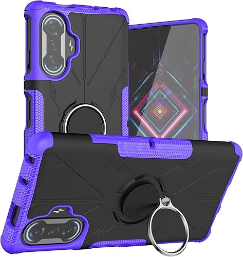 Funda compatible con Xiaomi Poco F3 GT, compatible con Redmi K40 Gaming Case Case Stand 2 en 1 Funda para teléfono Funda color morado