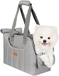 Porte-pourpres pour petits chiens Chats Lapins Jusqu'à 15lbs, Transporteurs d'écharpe légère avec bande transversale, porte-bagage souple côté chiot portable pour Vet, Hiking, Travel, Airline Approuvé