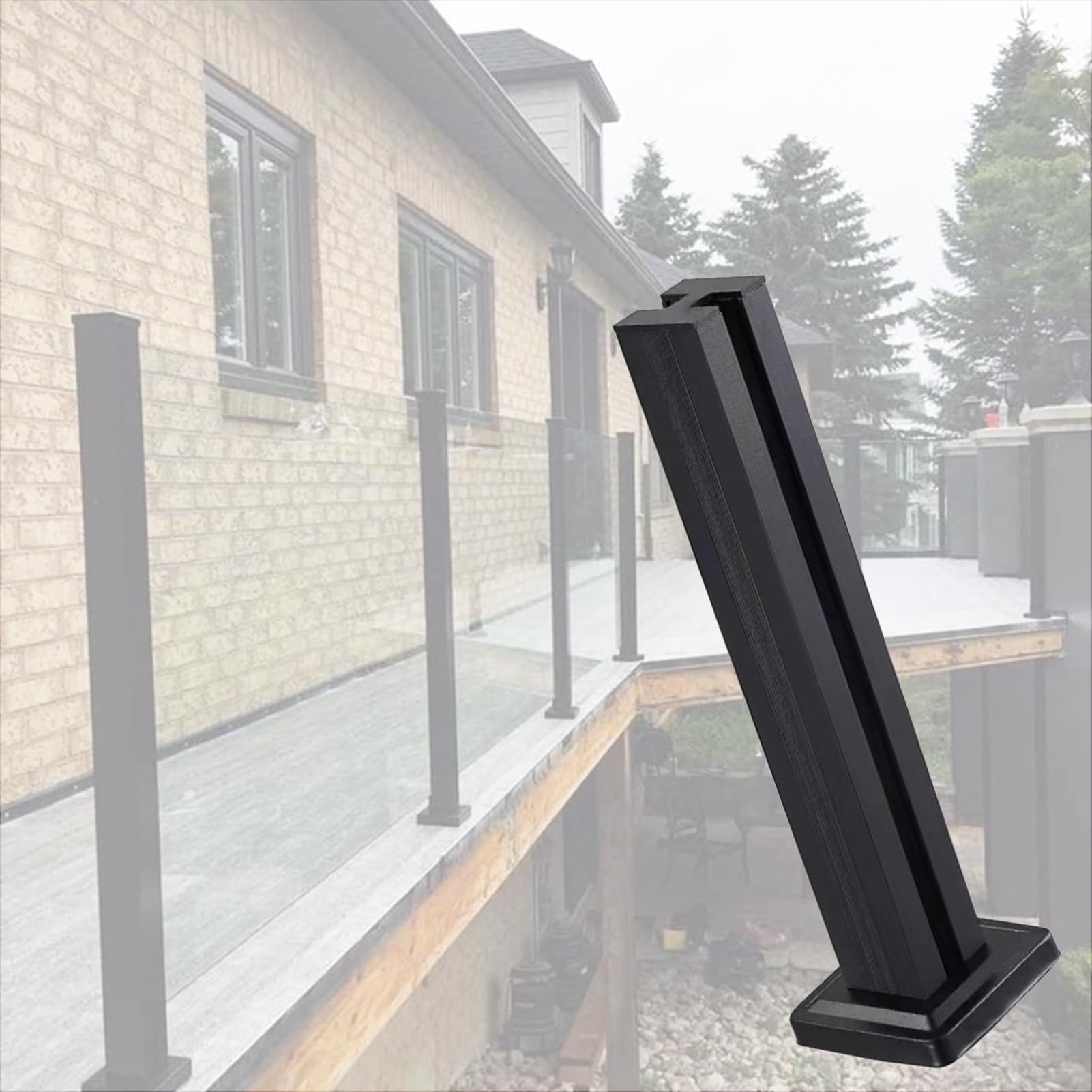 Poteaux de balustrade pour escaliers ACORNER de 60 cm sans perçage