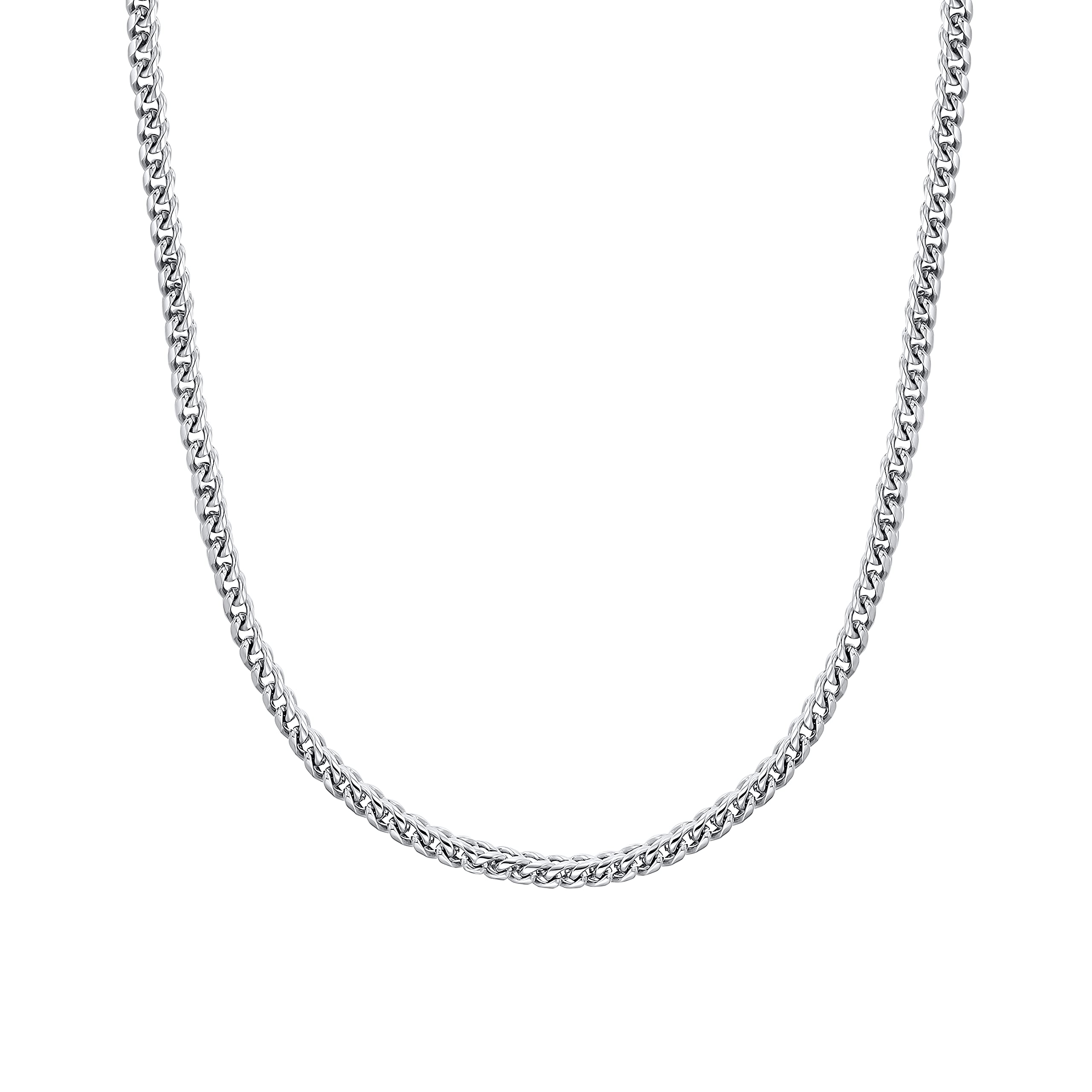 s.Oliver Stainless steel necklace for men, necklace, silver, comes in a jewelry gift box