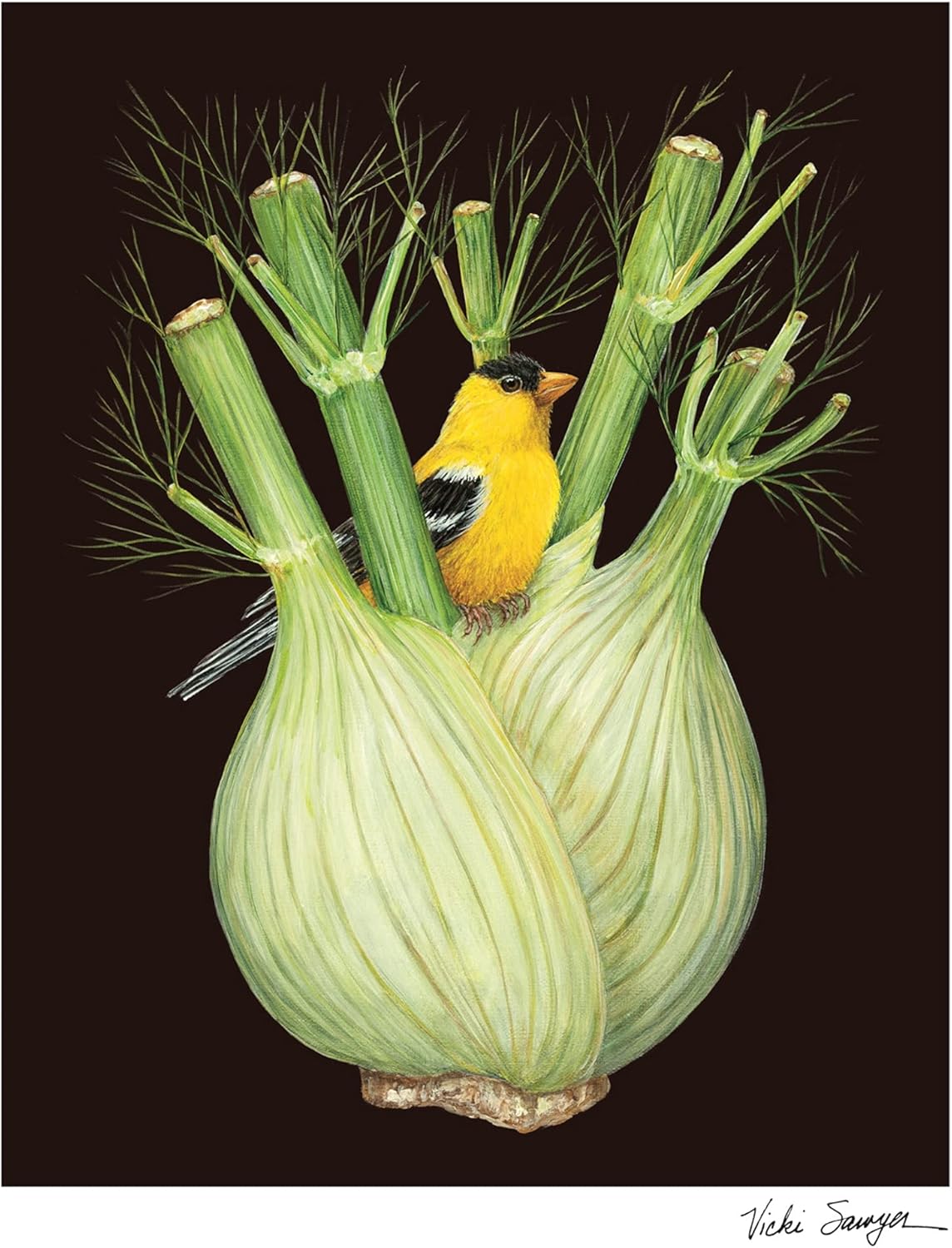 Hester & Cook Vicki Sawyer Animal Wall Art - Unframed Print Wall Decor for Living Room Bedroom Nursery Office - Rabbit