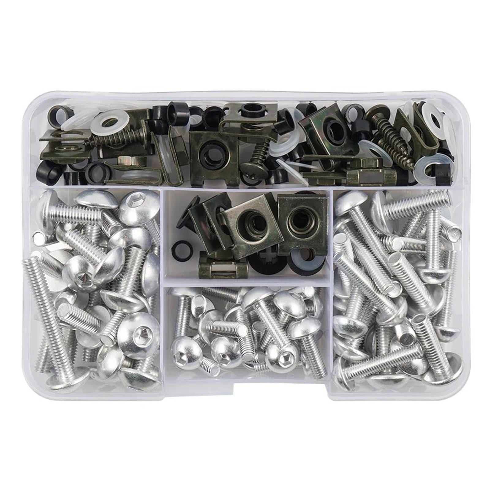 177PCS Fairing Bolt Kits Bodywork Screws Nut For Suzuki GSR 600 750 SV650 XSR900 GSXR 1000 GSX S750(Onecolor)