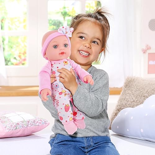 Miniatura 7 de VAWMJOT Muñeca de bebé de 12 pulgadas con juego de portador y ropa, accesorios de muñeca Reborn con biberones, chupetes, pañales
