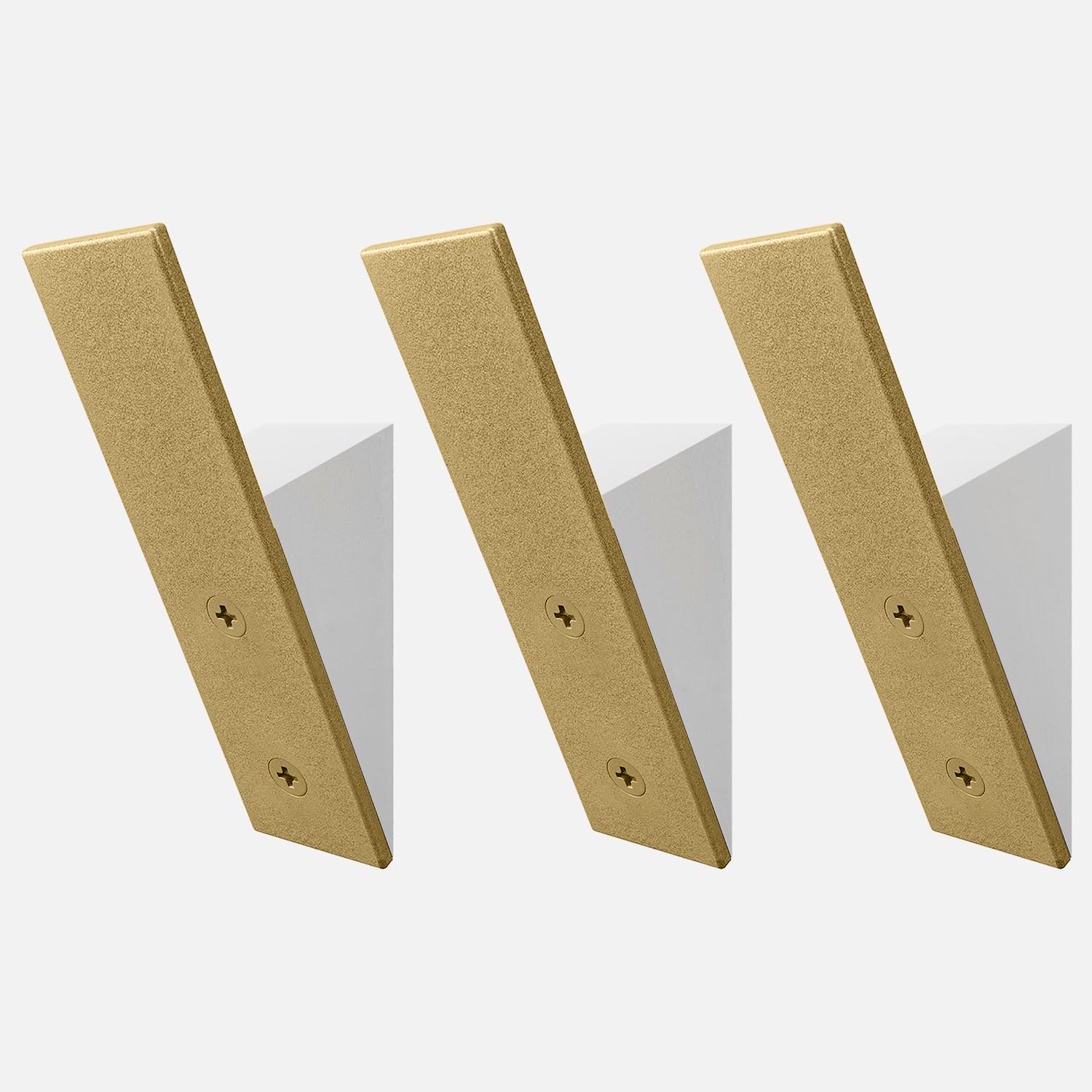 Goldene Wandgarderobe – Messing Bademantel Handtuchhaken – Set mit 3 Haken – Badezimmer dekoratives Zubehör Rack